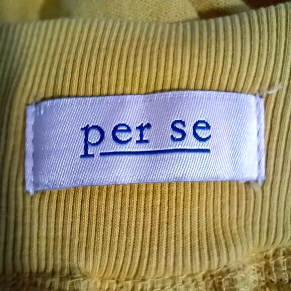 Per Se Pull On Drawstring Linen Blend Pants Yellow Gold Women's L - Picture 5 of 11